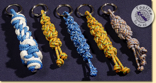 Porte-clés marins, mini corde de cloche et divers nœuds de bosco